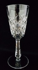 Lenox Starfire, Galaxy Cut Crystal Cordial Glass, 6 1/4″ EUC