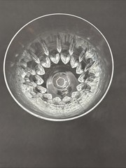 Set of 4 Mikasa Interlude Wine Glasses Cut Crystal 8.25″H 3.5″W Rim Capacity 6oz