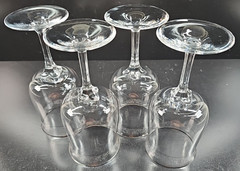 4 Lenox Moonspun Water Goblet Set Vintage Platinum Trim Floral Etch Stemware Lot