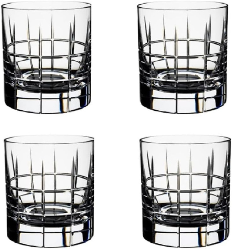 Vintage Street Old Fashioned Glasses – Set of 4 Classic Drinkware