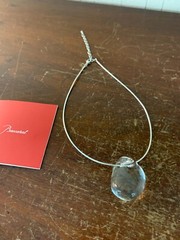 Clear Pebble Necklace In Baccarat Crystal Model 1