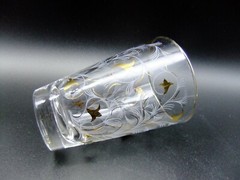 Mid Century Libbey Hi-Ball Tumblers Modern Floral Print Vintage Set of 6