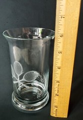Tennis Player Gift Drinking Glass 6″ Tumbler Tennis Rackets 16oz More Available