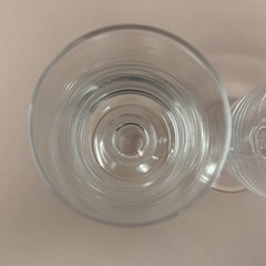 2 VTG Dansk Karin Water Goblets 7 7/8” Blown Glass Crystal MCM Kelly Simpson EUC