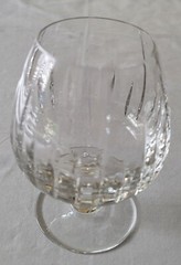 Set Of 3 Vtg Mikasa Artic Lights Crystal Brandy Snifter 5 3/4″