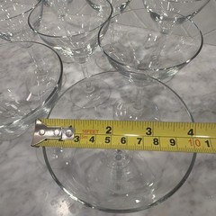 Libbey Bristol Valley 8555SR Martini Glasses Set Of 9