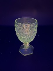 EAPG U.S. Glass # 15101 COMET aka Buzz Star, Whirligig Goblet 1907