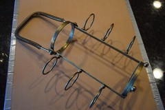 Vintage mid century cocktail glass caddy by Vito Bari, cocktail set, retro bar