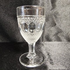 1914 EAPG Indiana Glass Co No 30 (OMN) Cordial Glass Set of 2 AKA Dew & Raindrop