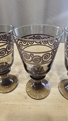 Smokey Brown Casa Christa 2 Tone Wavy Pattern Set Of 4