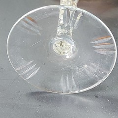 Traube by Nachtmann Topaz Amber Cut To Clear Crystal 8″ Hock Orange Wine Glass