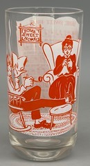 Vintage Orange Hazel Atlas Sheet Music Drinking Glass Music Song HOME SWEET HOME