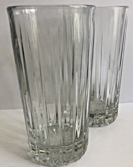 Vintage Crystal d’Arques Durand Stanford Cooler Glasses 6.25″ Clear 16 Oz Set 2