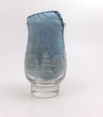 Arby’s Winter Scene  Glass  Tumbler  Holiday Winter Trees Birds Snow