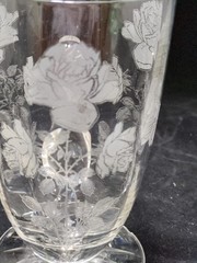 3 Fry Rose Handled Lemonade Iced Tea 3 Stemmed Roses A Few Chips