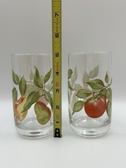 Apple And Pear Tumblers Glasses Made In France Glassware