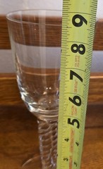 Set of 4 – 8.5″ Holmegaard – Kastrup – Hand Blown Twist Porter Wine Glass Goblet