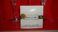 6 Royal Crystal Rock Discontinued Pattern Novecento Water Goblets Glasses 7 5/8″