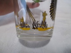 Set of 4~Vtg 1950s Hazel Atlas PHEASANT HUNTING DRINKING GLASSES~5″ Tumblers