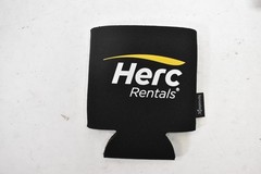 KOOZIE Beer Glass Black Set Of 20 Herc Rentals Logo Insulated Souvenir BRANDED