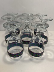 SET OF 8 Pfaltzgraff AMALFI CLASSIC 12 oz Glass Wine Goblets