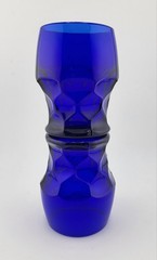 Vintage Mosser Cobalt Blue Glass Georgian 4″ Tall Drinking Glass