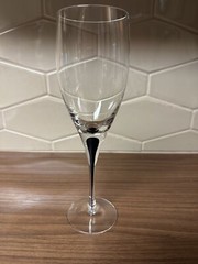 Orrefors Intermezzo Blue Wine Glass: 11 Oz. Max Capacity 9” Tall 2.5” Wide