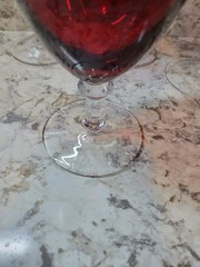 Red Christmas 18oz. Glass Goblets