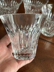 4 Godinger Crystal Knightsbridge Rocks Double Old Fashioned Flared Glasses 10oz