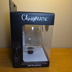ChugMate Wine Glass Topper, Goblet to Drink Straight from The Bottle Barware New