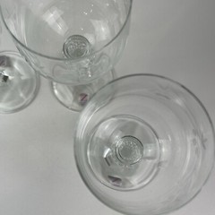 Cristallerie Zwiesel Wine Goblet Grapes On Stem Etched Design Germany Set Of 4
