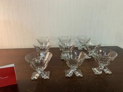 4 Water Glasses Model Saint Hubert Crystal BACCARAT (Price Per Unit)