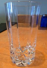 MILLER ROGASKA TULIPE HIGHBALL GLASS, Cut Lead Crystal, 5 1/4′, 14 oz