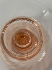 Vtg Luminarc French Pink Swirl Glass 8 Oz 6″ Tall Wine Farm House MULTIPLE