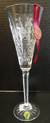 Waterford Crystal 12 Days of Christmas Partridge Flute w/Charm & Box Ireland