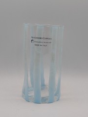 Alessandro Coppola Murano Glass Tumblers Set of 2 Blue Hand Blown Italy New