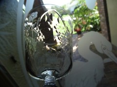 Rock Sharpe Clear Crystal Polish Cut 3006-9 Water Goblet Arch Flowers Cut Foot