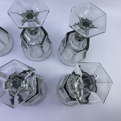 Fostoria Virginia Smokey Gray Water Goblets 7 1/4” – Set Of 6