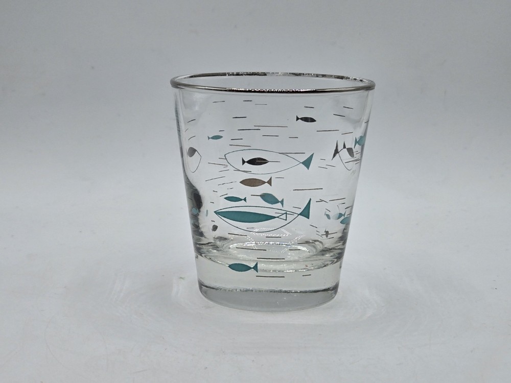 Mid-century Libbey Glass Mediterranean Atomic Fish Design