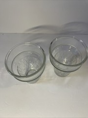 Vintage Libbey icecream cone serving cups glass party tumbler 1970’s set of two