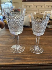 LENOX CRYSTAL BEACON HILL WATER & WINE LOT OF 2