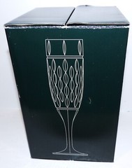 FABULOUS NIB SET OF 4 RALPH LAUREN CRYSTAL ASTON 9 3/8″ CHAMPAGNE FLUTES