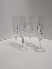 4 Caldas By Atlantis Champagne Flutes 8.75″