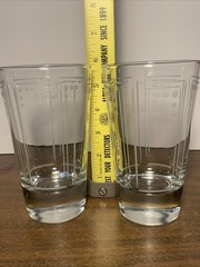 Princess House Aston Exclusive Highball Etched Glass Set Of 2