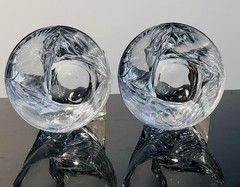 2Marked Mikasa Motion Double Old Fashioned Crystal Whiskey Glasses Discontinued