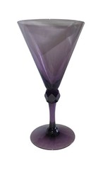 Vintage Fosteria Exeter Amethyst Purple Wine Glass