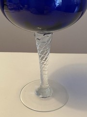 Vintage Cobalt Blue Oversized Goblet