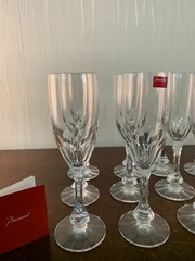 16 Baccarat Monaco Crystal Champagne Flutes (Price Per Piece)