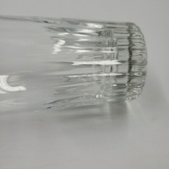 Crystal Highball Glass Tall Tumbler Drinking Cocktails Heavy Bottom Vtg Set of 4