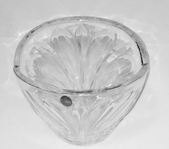 Vintage Dresden Bleikristall Vase Hand Crafted Lead Crystal 7.5 Inches Germany